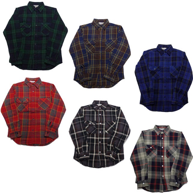 ファイブブラザー ネルシャツ エクストラヘビー チェックシャツ ワーク
