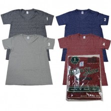 VelvaSheen ヴェルバシーン Vネック Tシャツ パック Tシャツ ポケット TEE 無地 Made in the U.S.A