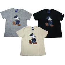 ROUND HOUSE ラウンドハウス メンズ レディース ミッキーマウス×ラウンドハウス限定Tシャツ ブルー