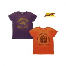 ラッセルアスレティック  USUD風 プリント Tシャツ 2カラー 日焼け加工