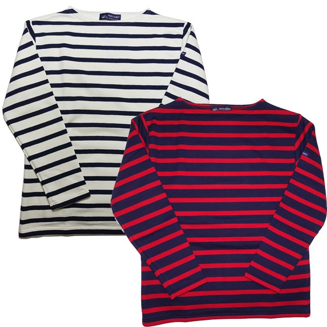 SAINT JAMES セントジェームス ボーダー スウェット ボートネック 17JC