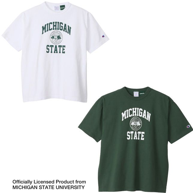 チャンピオン T1011 US Tシャツ MADE IN USA Champion MSU 校章