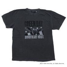 グッドロックスピード Tシャツ 半袖  グリーンデイ GOOD ROCK SPEED GREEN DAY AMERICAN IDIOT T-SHIRT チャコール ウイング手榴弾プリント ロックTシャ