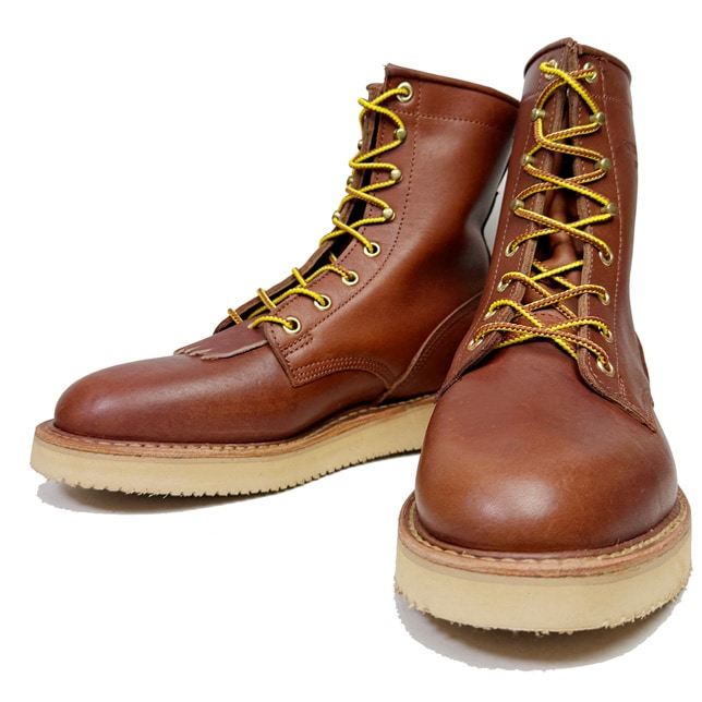 HATHORN BOOTS ハソーン プレーントゥブーツ ブラウン | HATHORN BOOTS