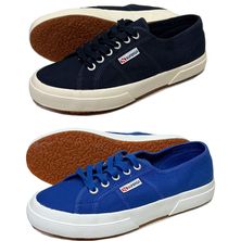 スペルガ スニーカー メンズ レディース ネイビー ブルー キャンバススニーカー SUPERGA 2750