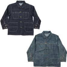 ヒューストン デニムジャケット USコットンデニムカバーオール HOUSTONUS COTTON DENIM COVERALL 51491 アメカジ|HOUSTON ヒューストン
