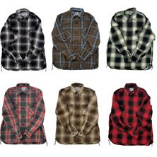 ヒューストン メンズ チェックシャツ OMBRE CHECK VIYELLA SHIRT オンブレーチェック ビエラシャツ 長袖 HOUSTON 41252|HOUSTON ヒューストン