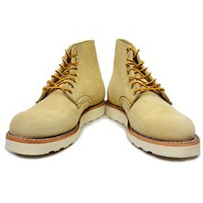 レッドウィング レッドウイング ブーツ ベージュ スウェード スエード 8167 6インチ クラシックラウンド REDWING RED WING プレーントゥ ラウンドトゥ|RED WING SHOE