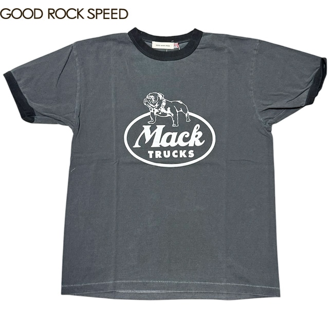 GOOD ROCK SPEED ���åɥ��å����ԡ��� �ޥå� �ȥ�å��� �֥�ɥå� ���� �ץ���T����� ��󥬡�T Ⱦµ MACK TRUCKS BULLDOG LOGO RINGER T-SHIRT
