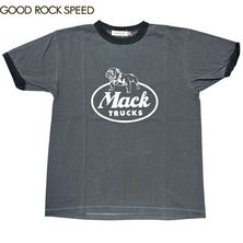 GOOD ROCK SPEED ���åɥ��å����ԡ��� �ޥå� �ȥ�å��� �֥�ɥå� ���� �ץ���T����� ��󥬡�T Ⱦµ MACK TRUCKS BULLDOG LOGO RINGER T-SHIRT