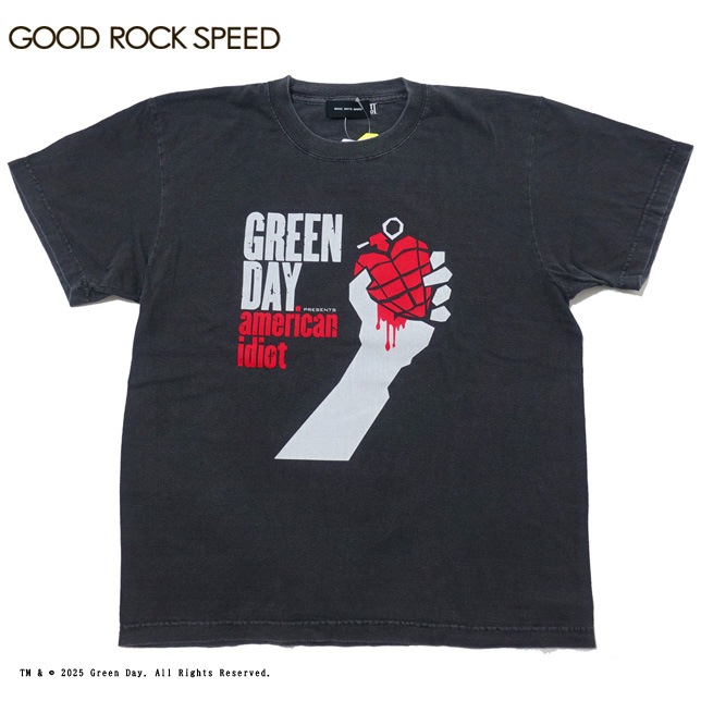���åɥ��å����ԡ��� T����� Ⱦµ  ���꡼��ǥ� GOOD ROCK SPEED GREEN DAY AMERICAN IDIOT T-SHIRT ���㥳���� �ϥ�ɼ����ƥץ��� ���å�T����� �ץ���T�����