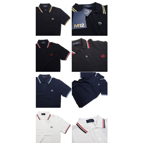 フレッドペリー シャツ M12N 2本 ライン ポロシャツ メンズ FRED