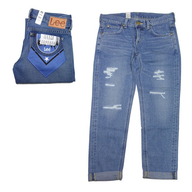 Lady Lee レディース HERITAGE ORIGINAL スリム テーパード ダメージ  