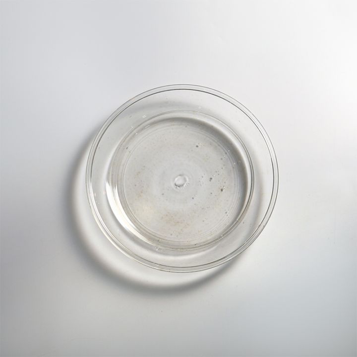 【ガラス展】olive stained plate S　fresco