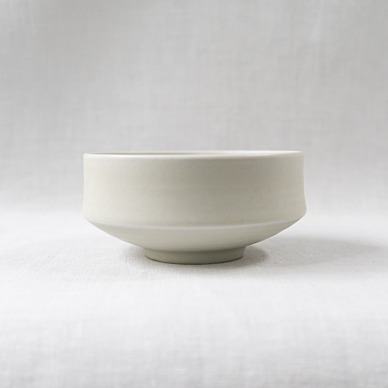 【個展予約商品】緑白釉4寸鉢　土井善男