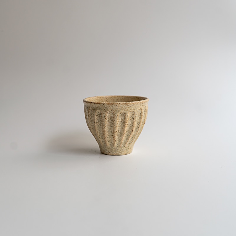 【個展】粉引削りカップS　及川静香