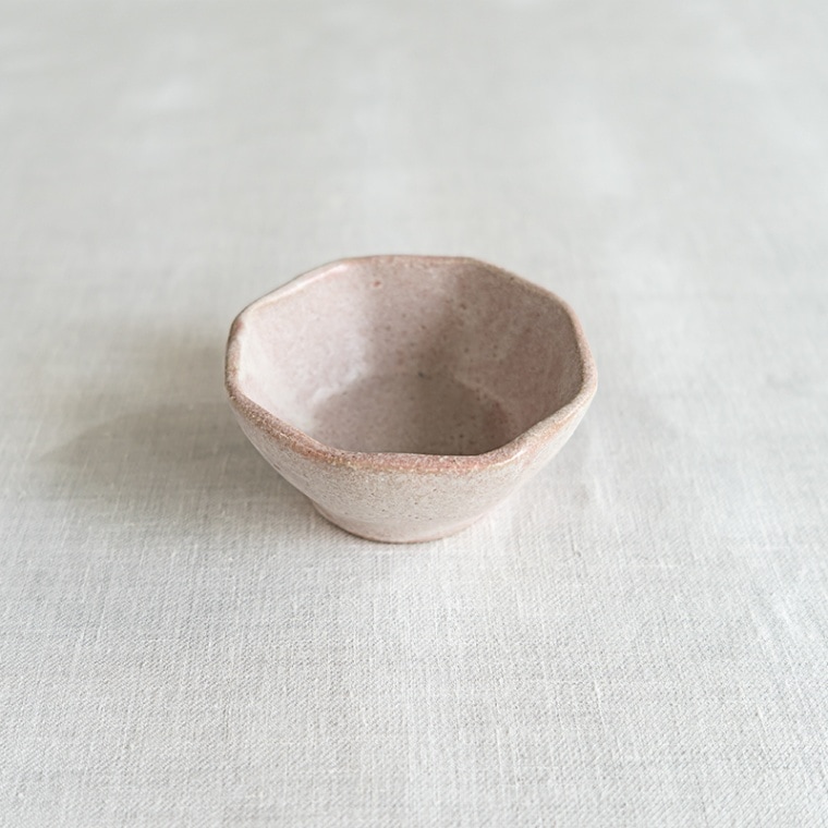 【個展予約商品】桃色八角豆鉢　及川静香