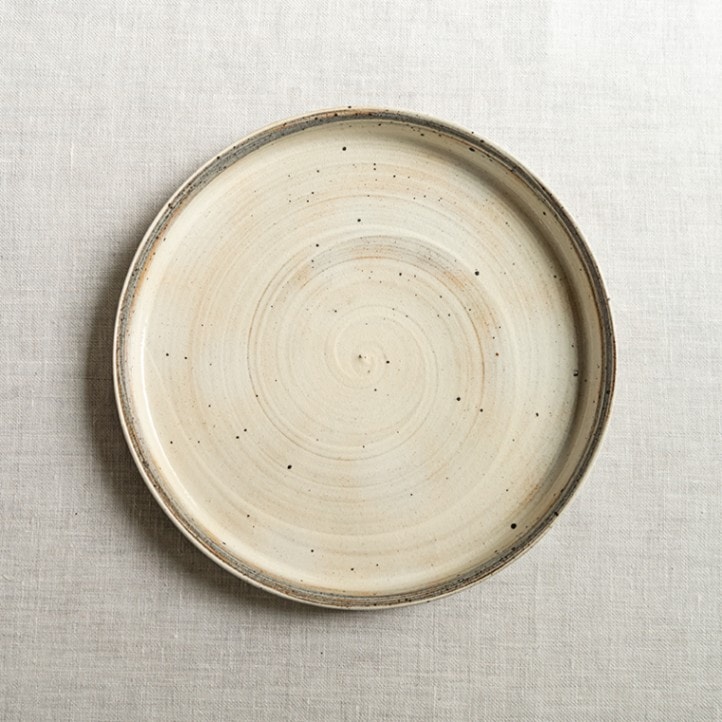 【個展予約商品】飛鉋6.5寸平皿　中里健太