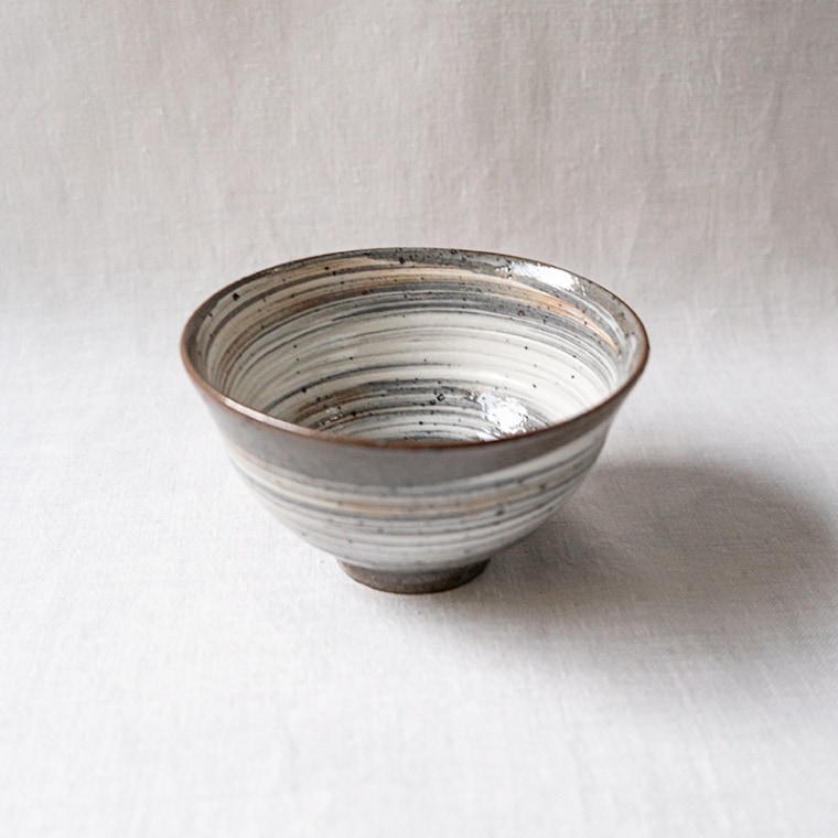 【個展予約商品】刷毛目飯椀　中里健太