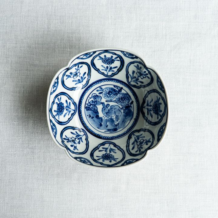 【個展予約商品】隅入中鉢芙蓉手鹿　萠窯