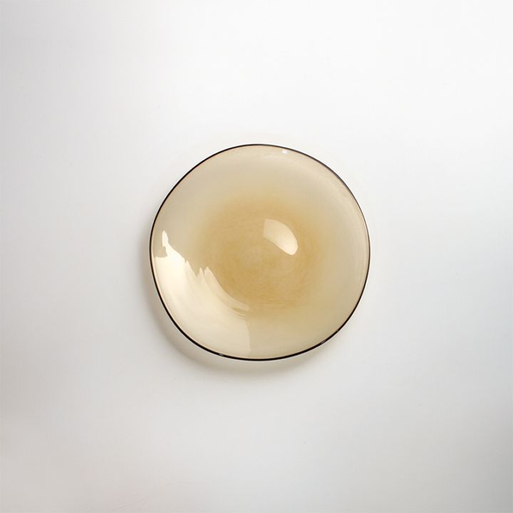 【ガラス展】kasumi plate SS sandbeige　fresco