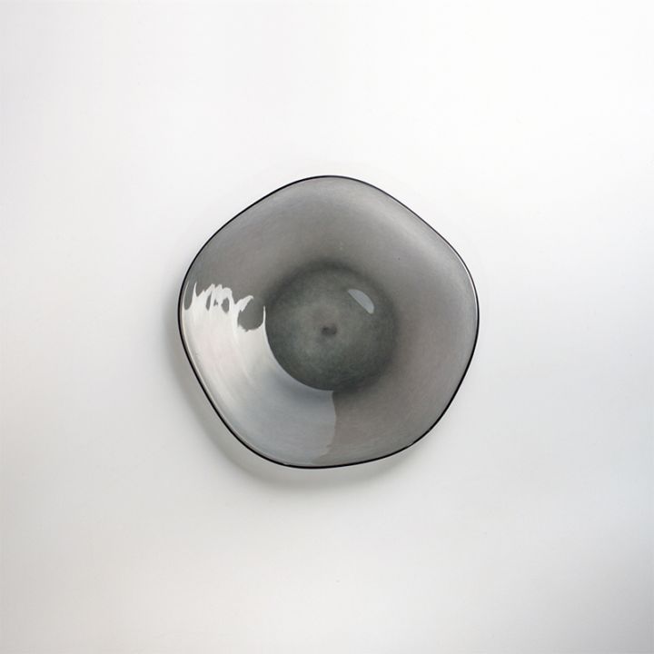 【ガラス展】kasumi plate SS grey　fresco