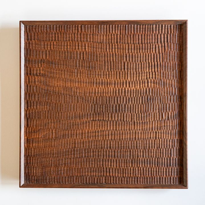 【予約商品】一人膳角（ウォールナット）　高塚和則