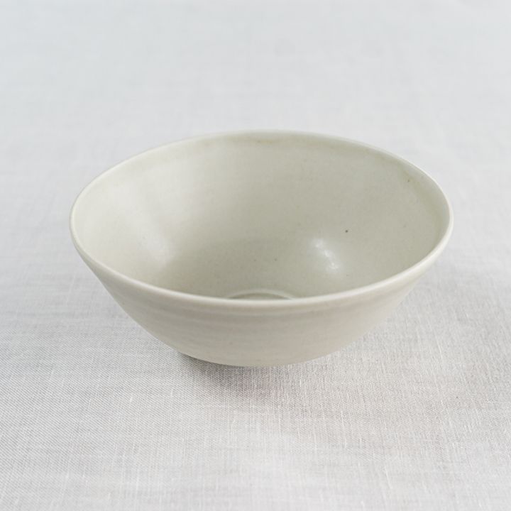 【個展予約商品】緑白釉5寸鉢　土井善男