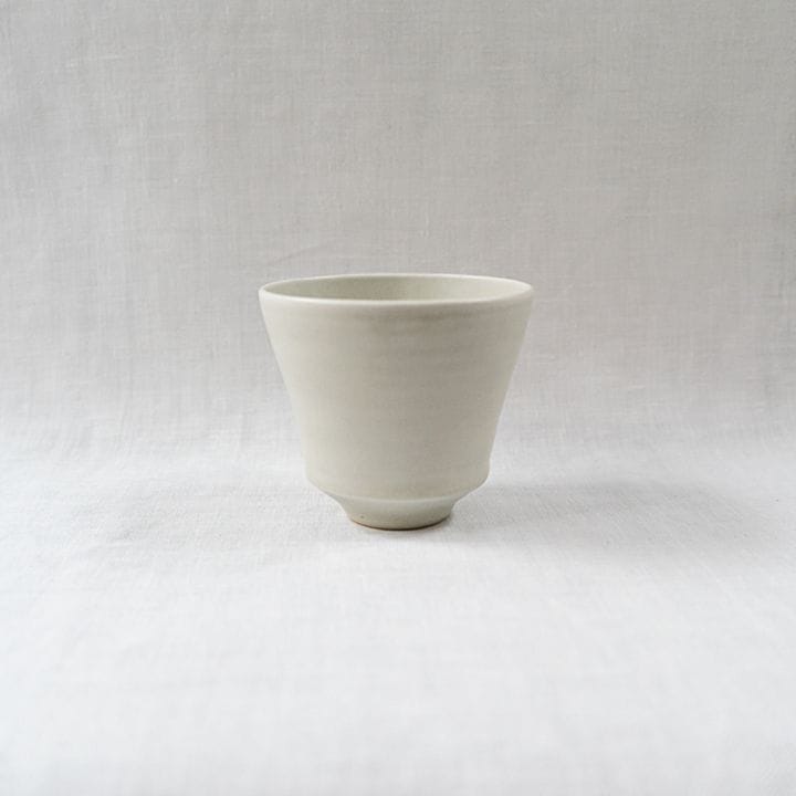 【個展予約商品】緑白釉カップ　土井善男