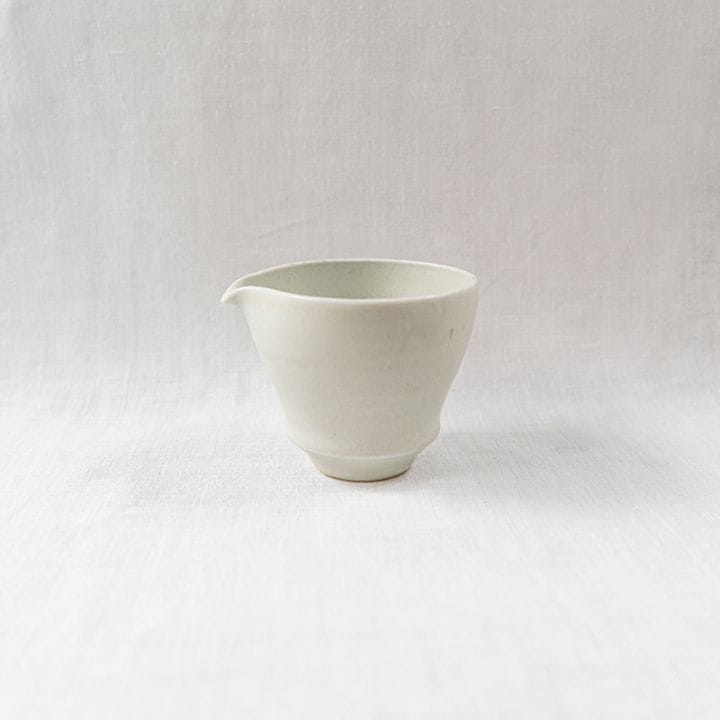 【個展予約商品】緑白釉茶海　土井善男