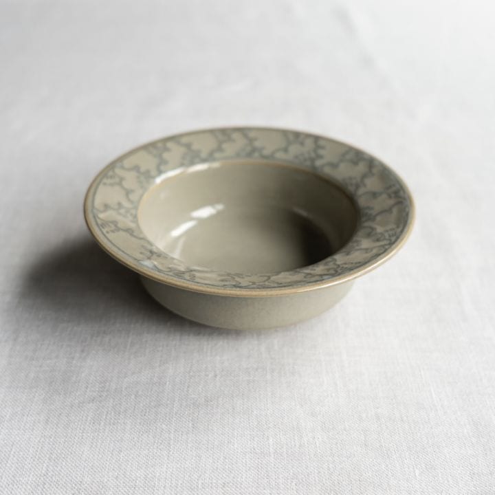 【個展予約商品】薄墨花文鉢　土井善男