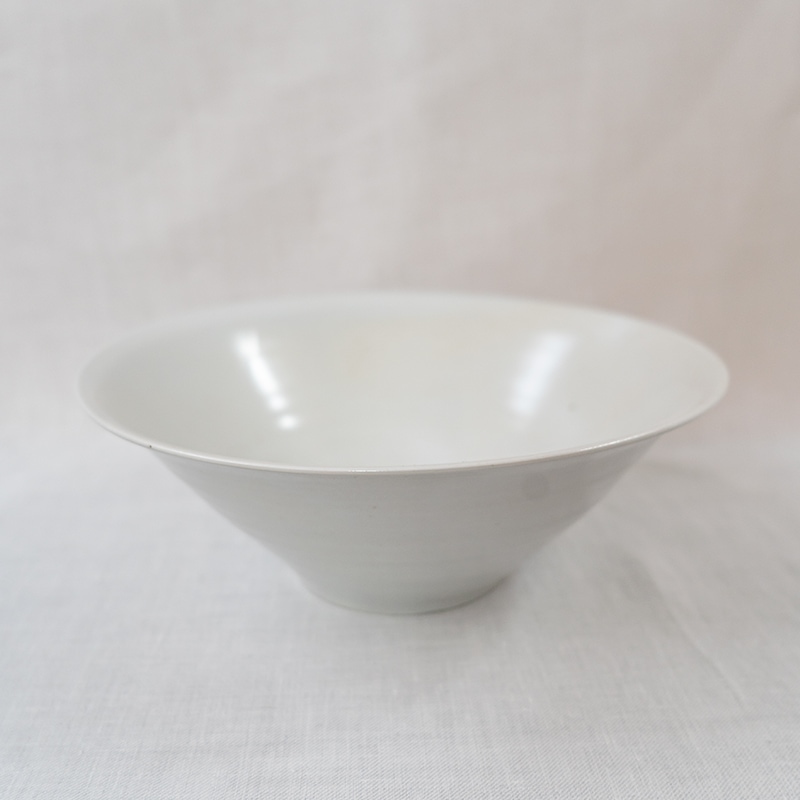 【個展商品1点もの】白磁鉢(J-8)　中里健太