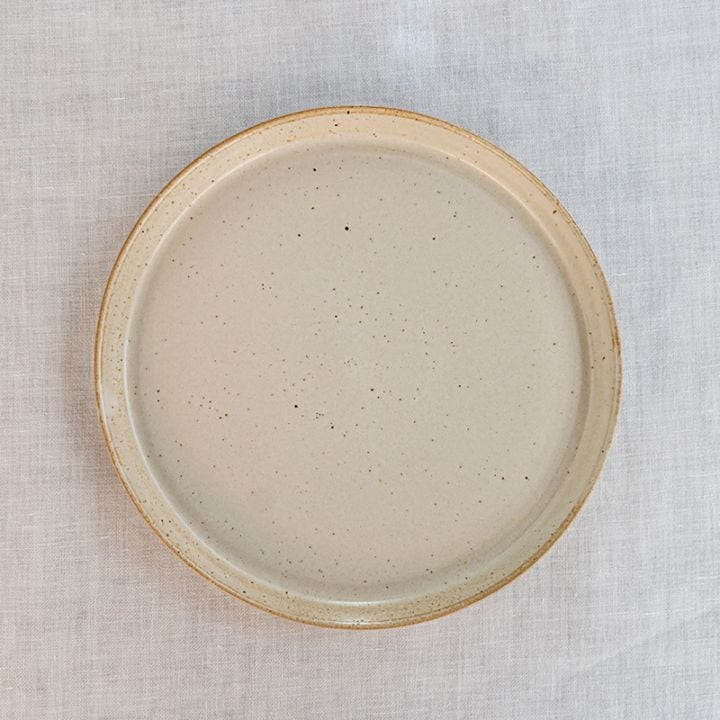 【個展商品】白釉平皿(J-13)　中里健太