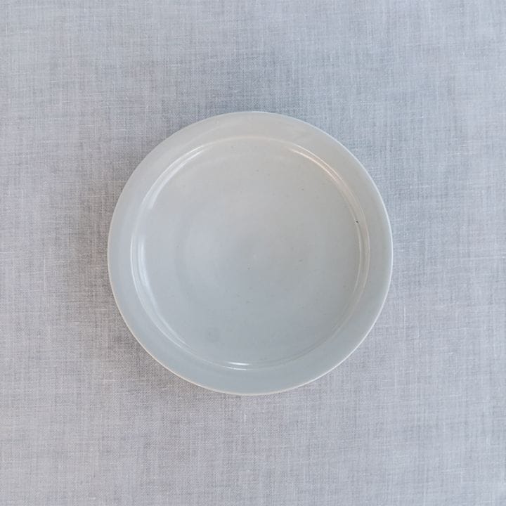 【個展商品】白磁リム皿(J-11)　中里健太