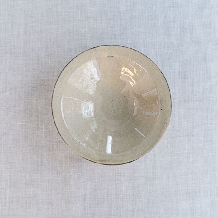 【個展商品】粉引皿(J-18A黒)　中里健太