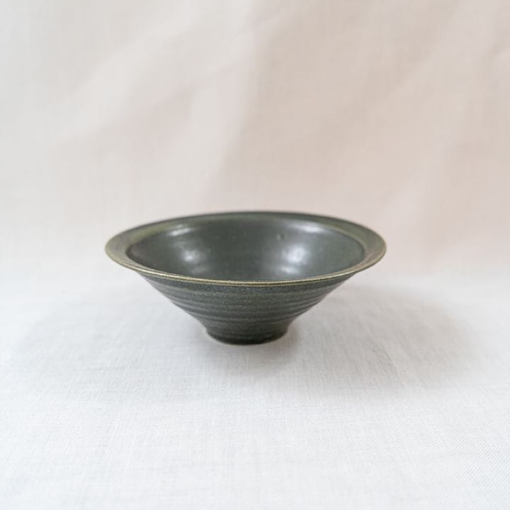 【個展商品】緑釉丸縁ボウル(J-29)　中里健太