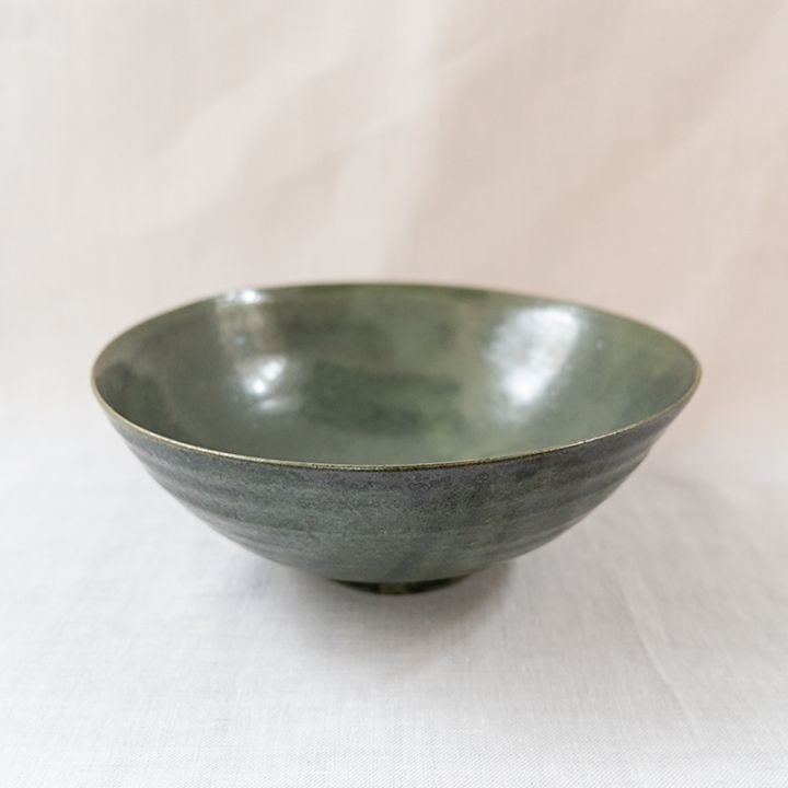 【個展予約商品】緑釉鉢　中里健太