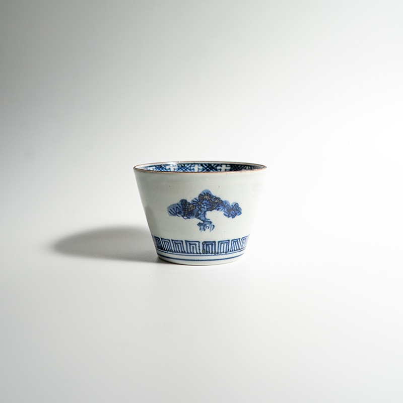 【個展】蕎麦猪口染付松と梅　萠窯