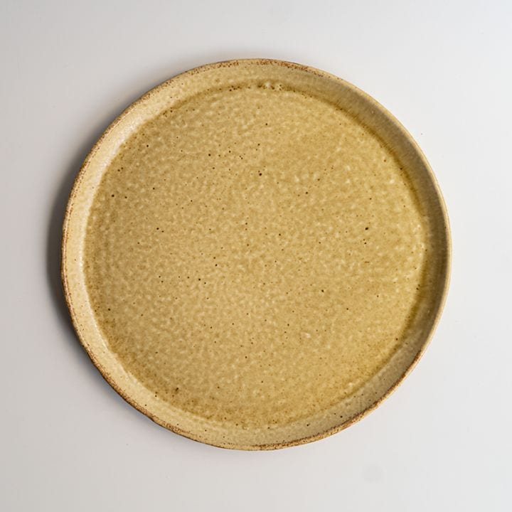 【個展】平皿大黄ベージュ　山口和声