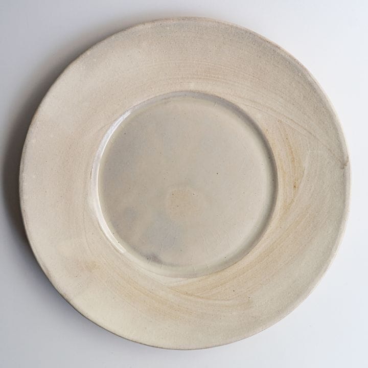 【個展】広リム皿大ホワイト　山口和声