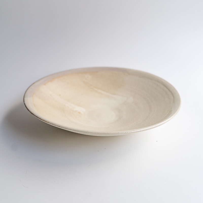 【個展】鉢皿ホワイト縁釉　山口和声