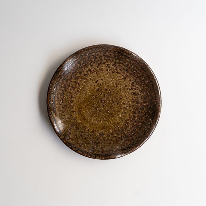 【個展】輪花皿ブラウン　山口和声