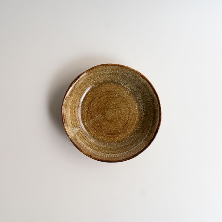 【個展】飛びカンナ深皿S　及川静香