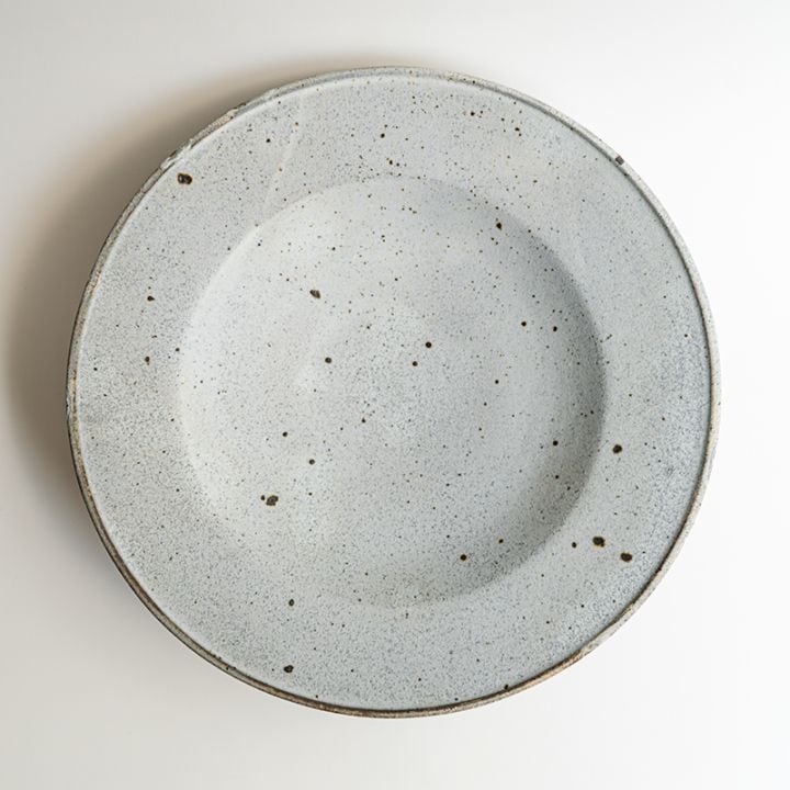 【個展】淡青8寸リム皿　関口憲孝