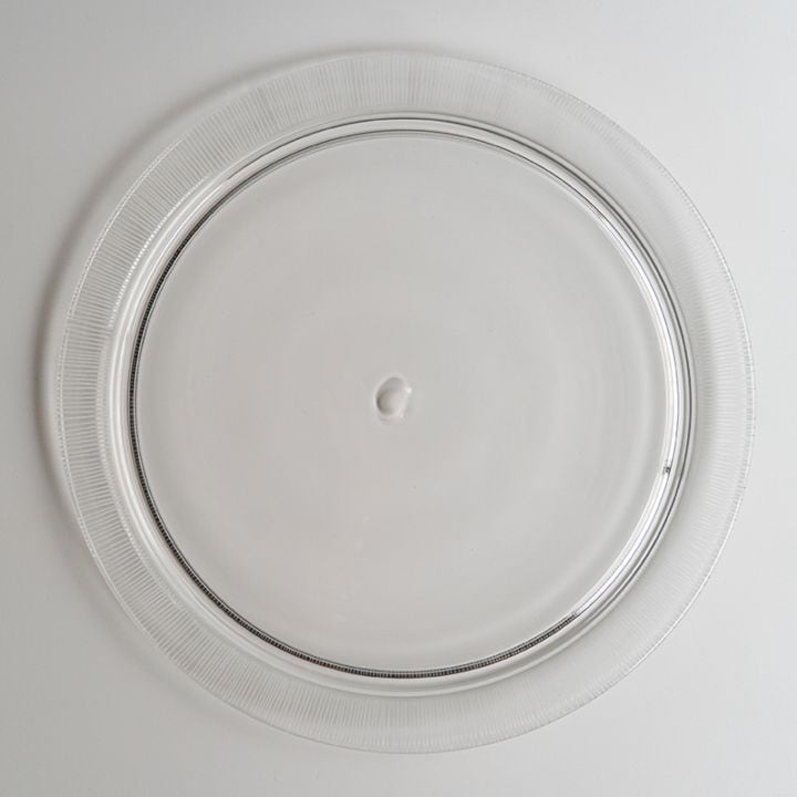 【ガラス展】平皿 透鎬　竹内駿