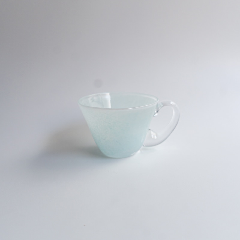 【ガラス展】水縹手付きグラス　逢見美帆