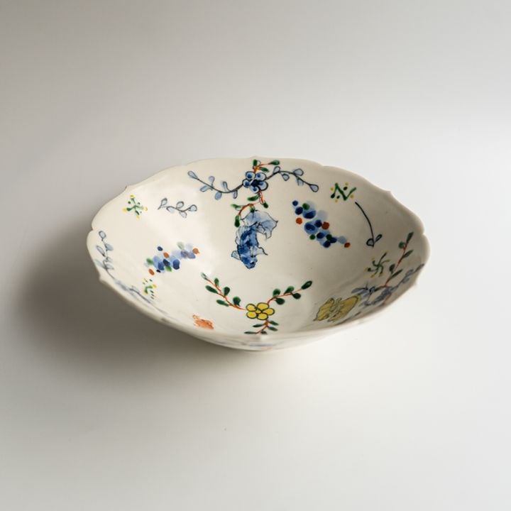 個展】呉須赤絵稜花鉢六寸金魚 宮田竜司 | 作家から選ぶ,宮田竜司