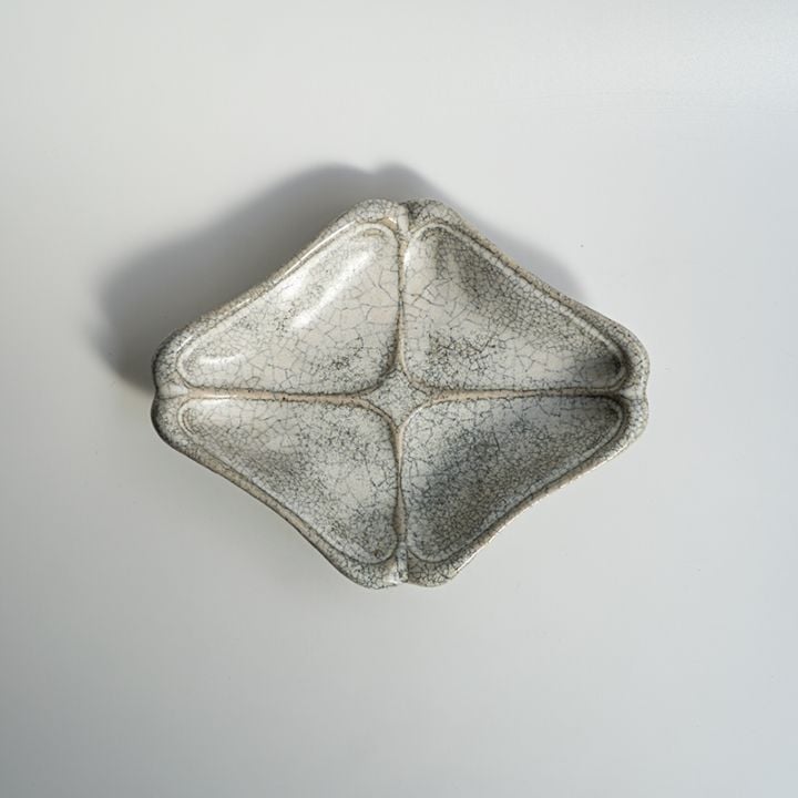 【藤原展】木瓜オーバル 墨白　藤原純