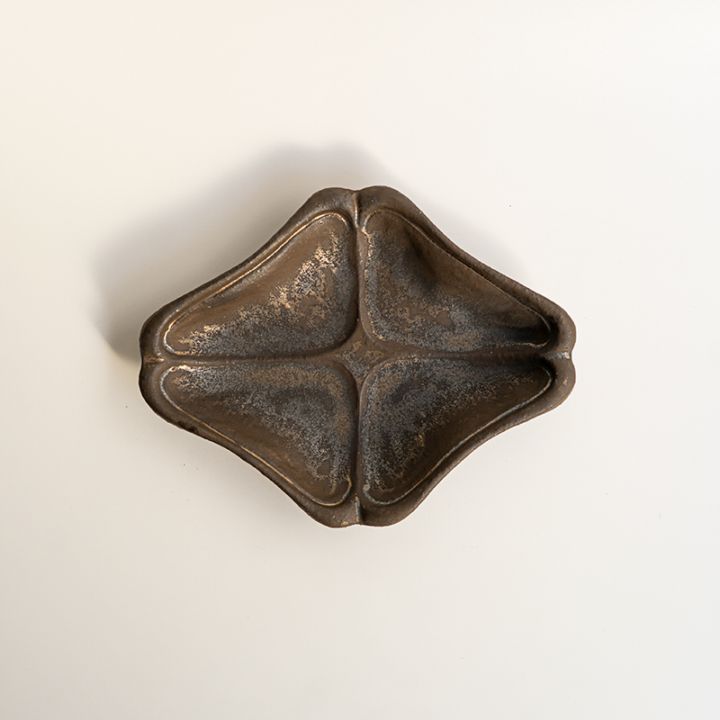【藤原展】木瓜オーバル 黒　藤原純