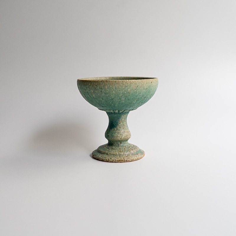 【藤原展】ゴブレット 青　藤原純
